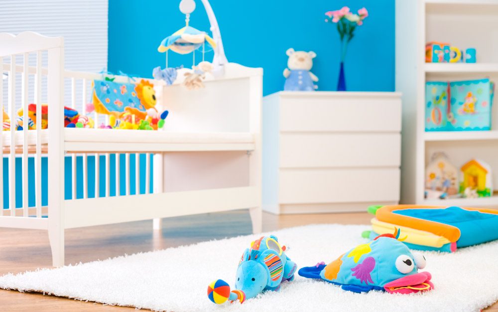 Diseños y colores de una habitación de bebé